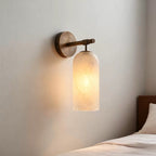 Alabaster Pillar Wall Sconce