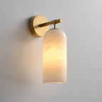 Alabaster Pillar Wall Sconce