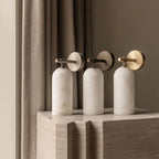Alabaster Pillar Wall Sconce