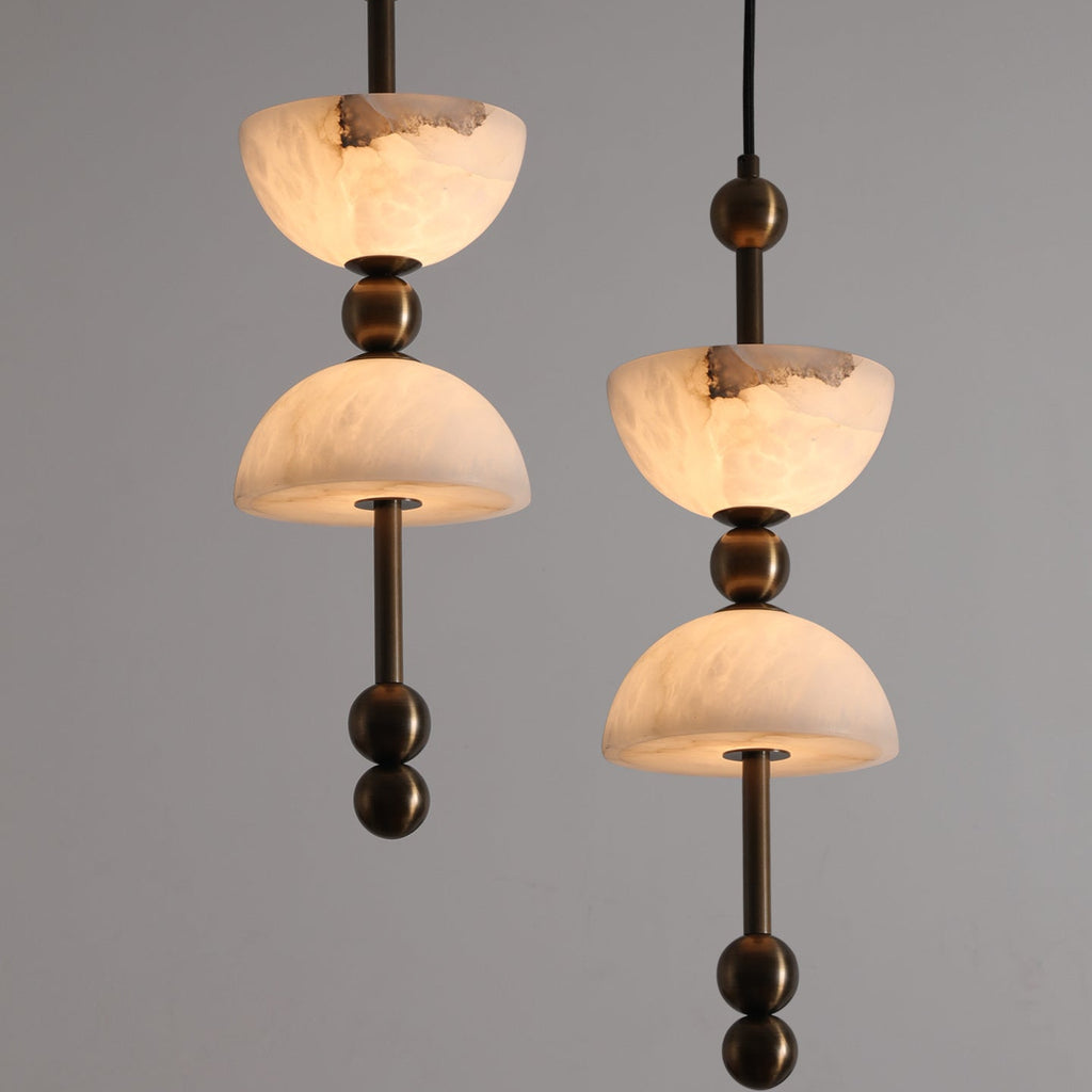 Duo Alabaster Pendant