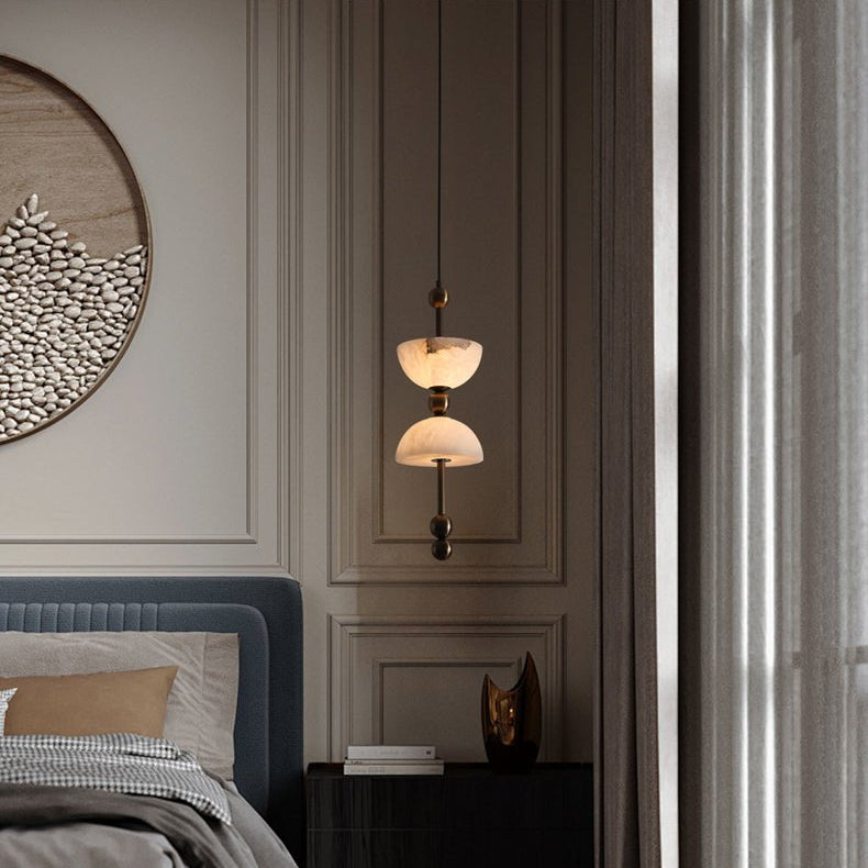 Duo Alabaster Pendant