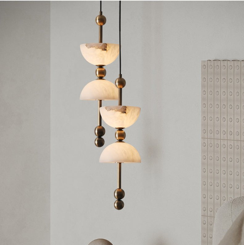 Duo Alabaster Pendant