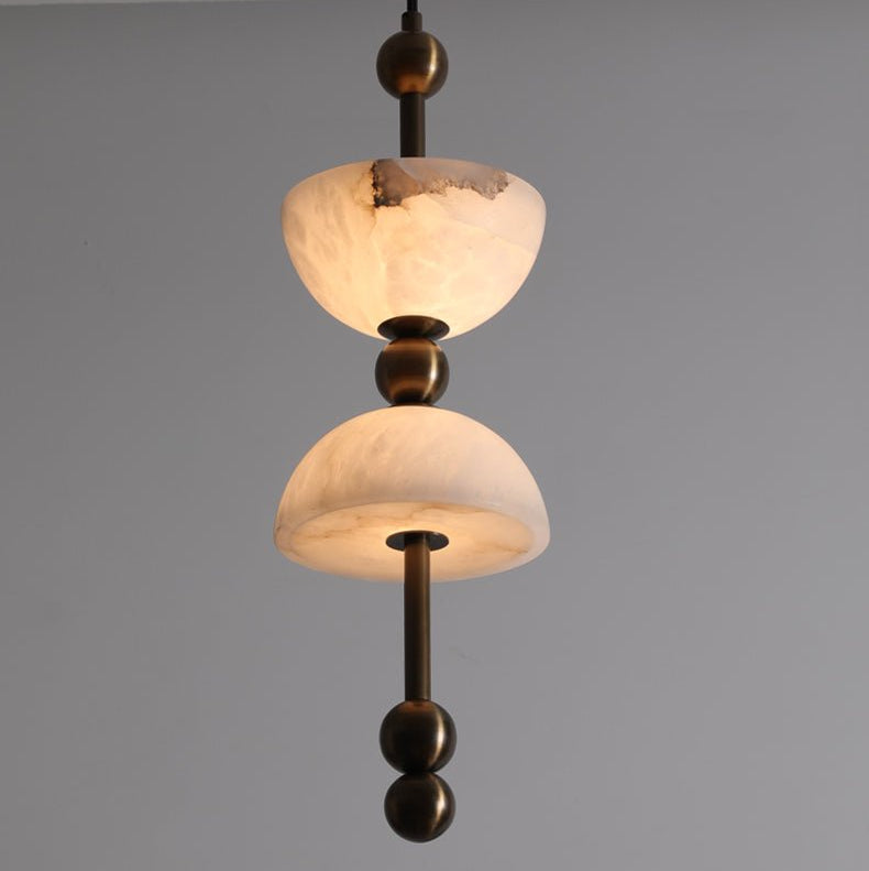 Duo Alabaster Pendant