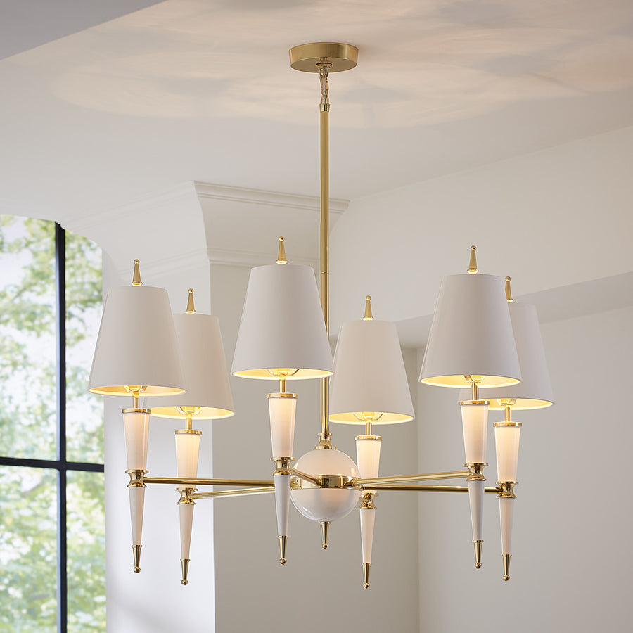Opaque Multi-Shades Chandelier