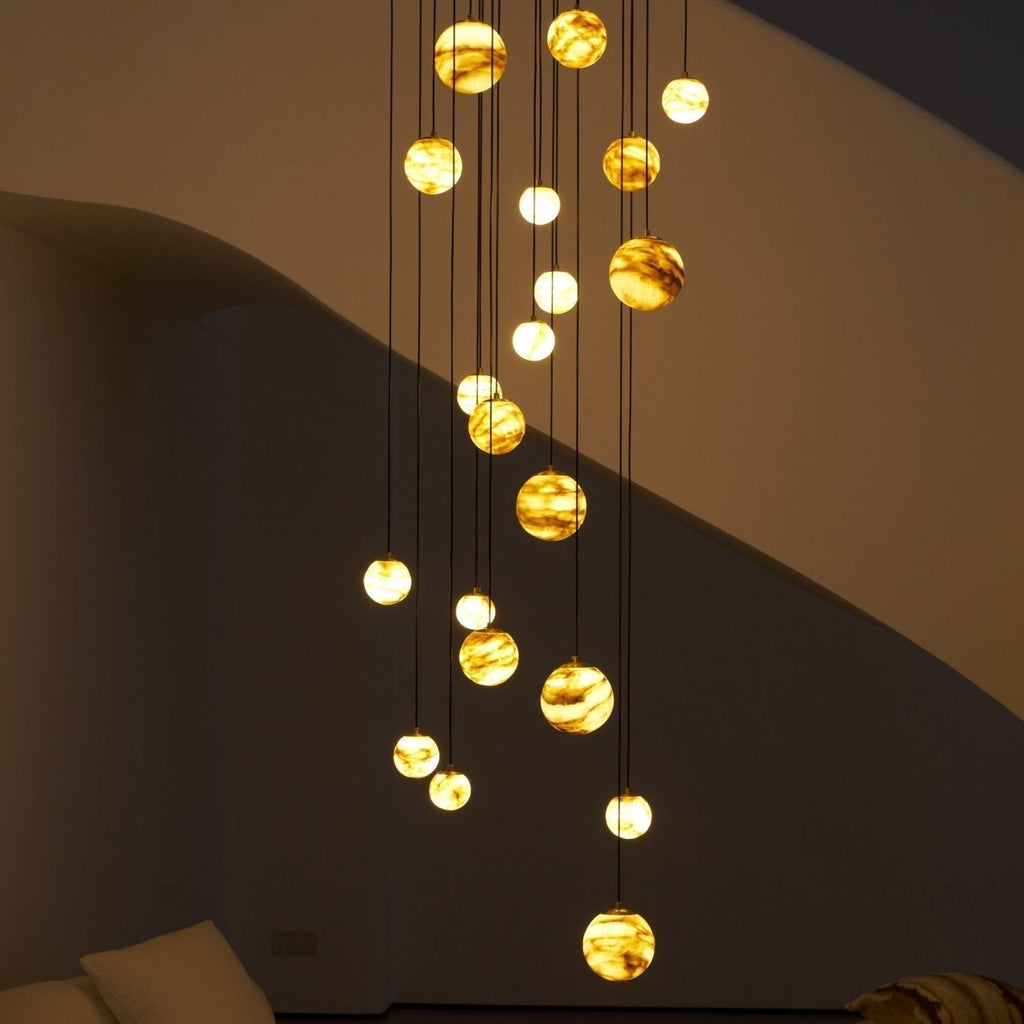 Sultana Alabaster Cluster Chandelier