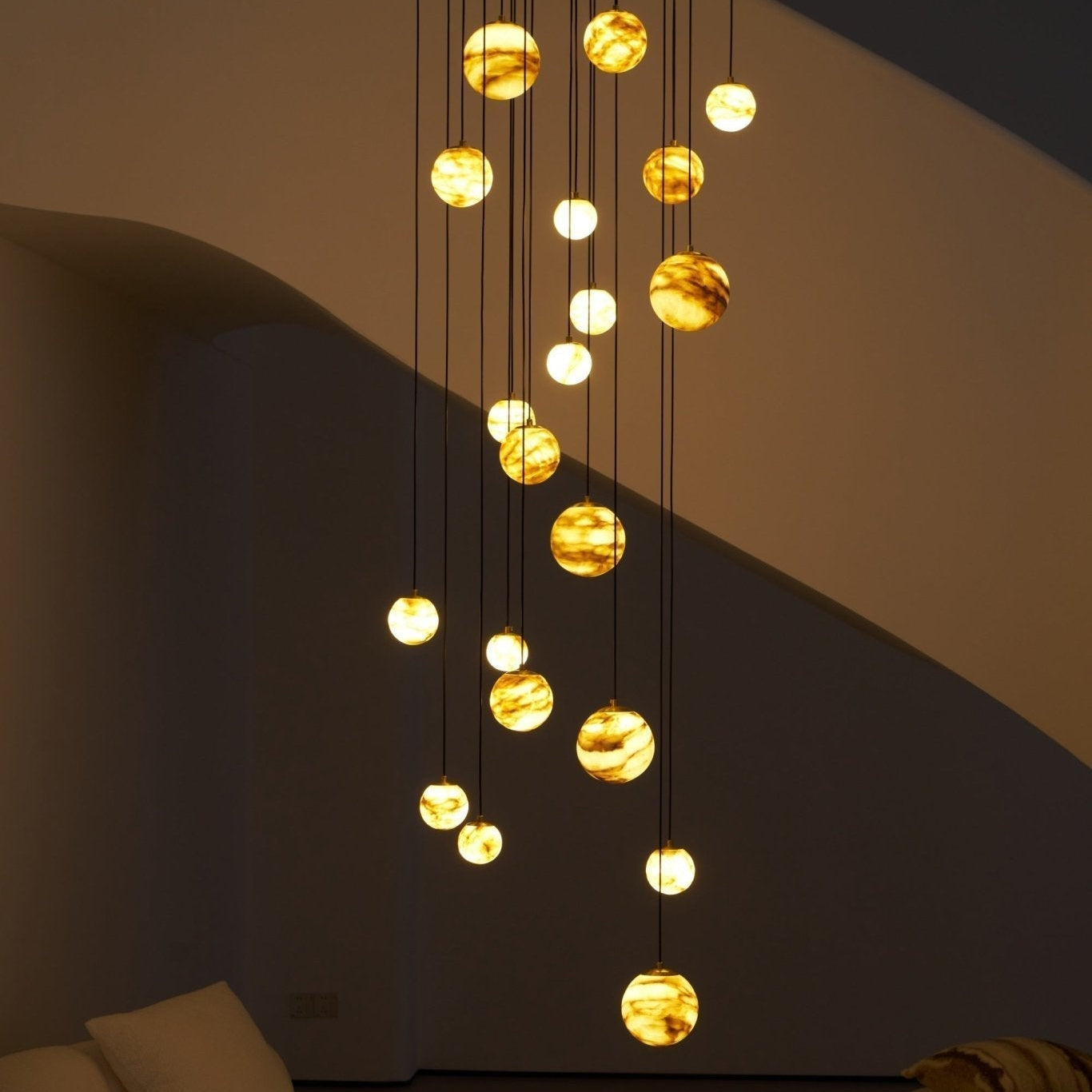 Sultana Alabaster Cluster Chandelier