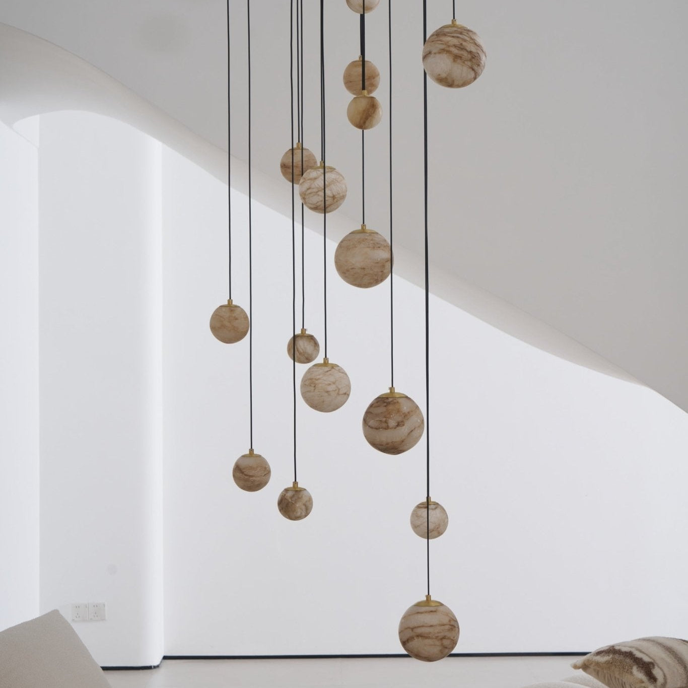 Sultana Alabaster Cluster Chandelier