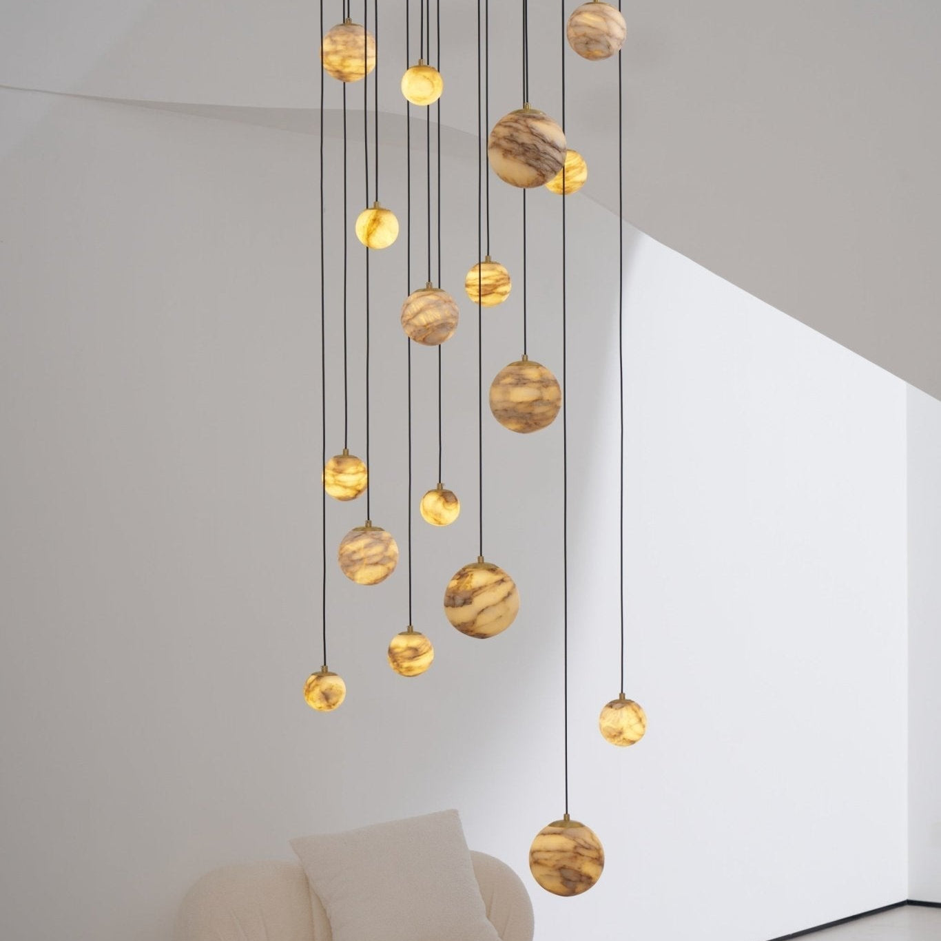 Sultana Alabaster Cluster Chandelier