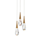 Hibiscus LED Crystal Multi Chandelier