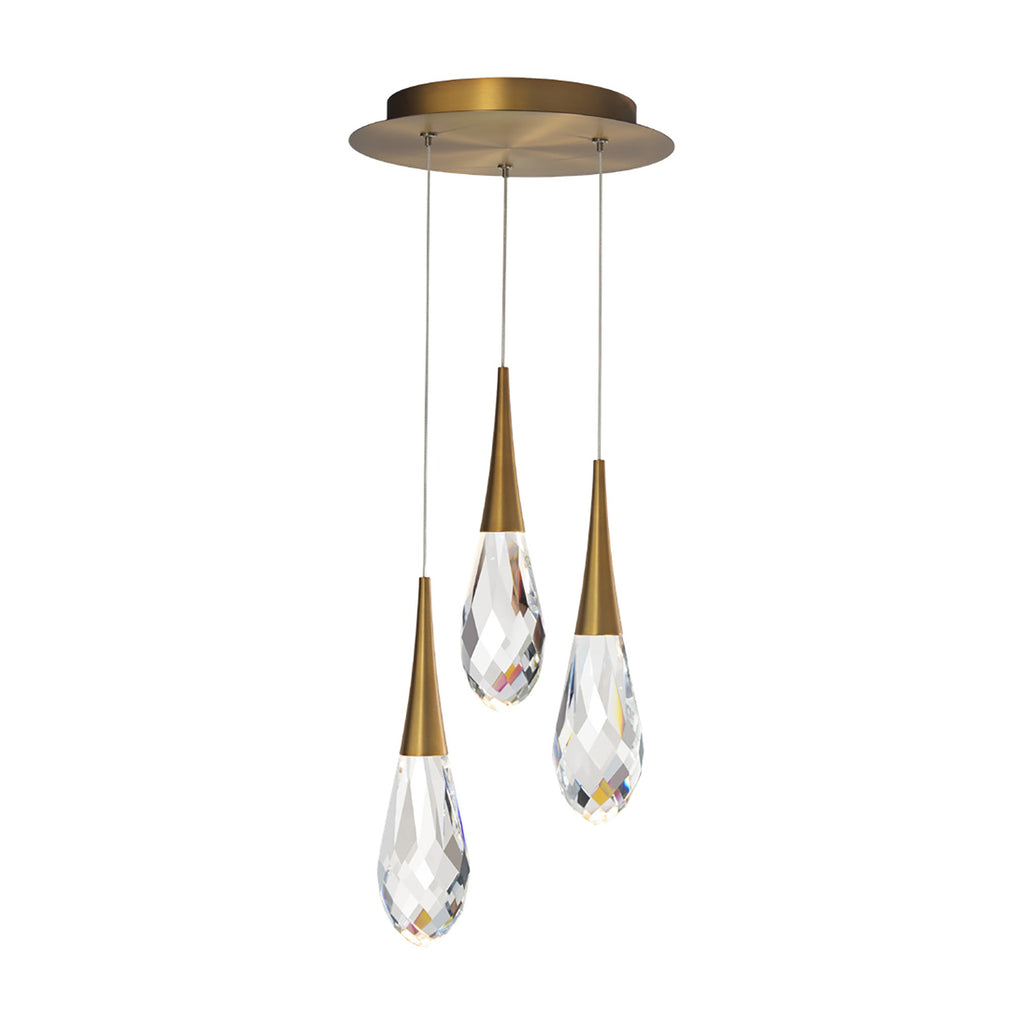 Hibiscus LED Crystal Multi Chandelier