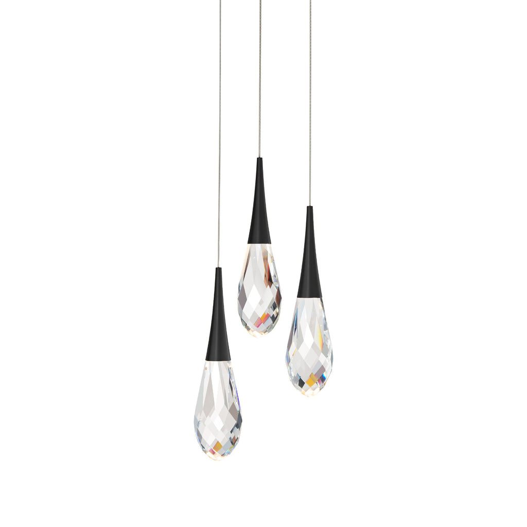 Hibiscus LED Crystal Multi Chandelier