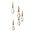 Hibiscus LED Crystal Multi Chandelier