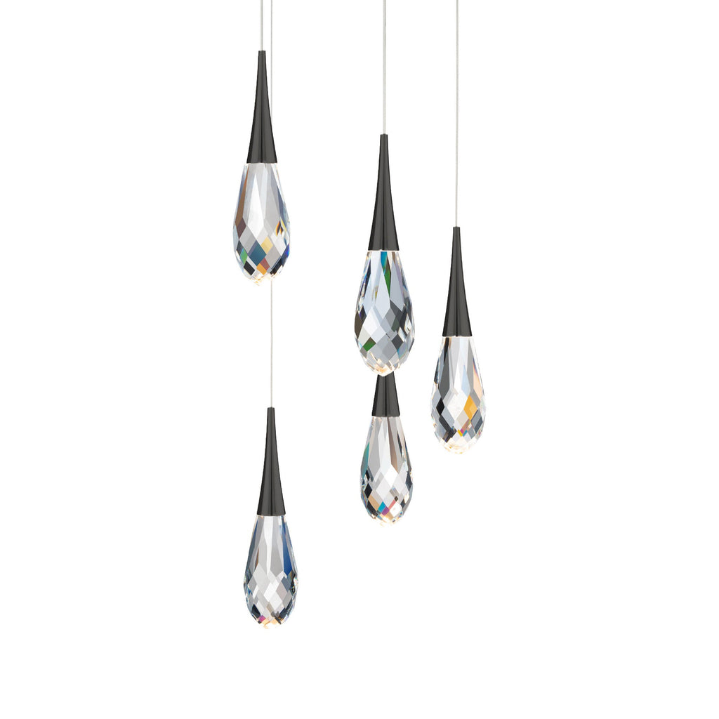 Hibiscus LED Crystal Multi Chandelier