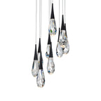 Hibiscus LED Crystal Multi Chandelier