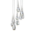 Hibiscus LED Crystal Multi Chandelier
