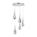Hibiscus LED Crystal Multi Chandelier