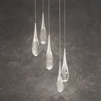 Hibiscus LED Crystal Multi Chandelier
