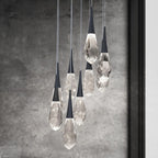 Hibiscus LED Crystal Multi Chandelier